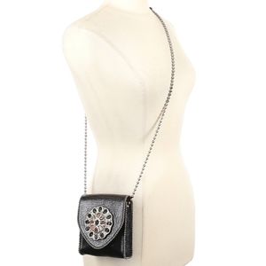 Leatherock genuine leather crossbody bag